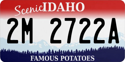 ID license plate 2M2722A