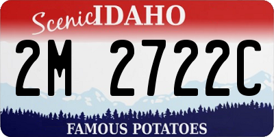 ID license plate 2M2722C