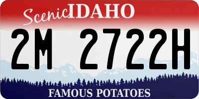 ID license plate 2M2722H