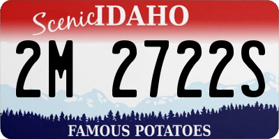 ID license plate 2M2722S
