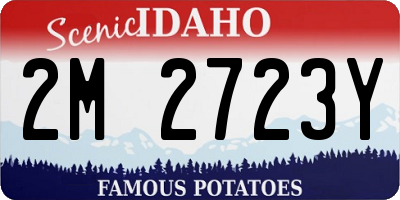 ID license plate 2M2723Y