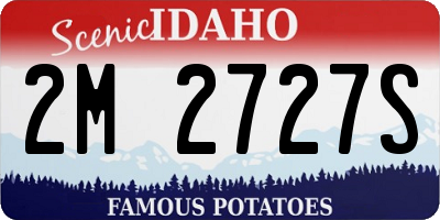 ID license plate 2M2727S