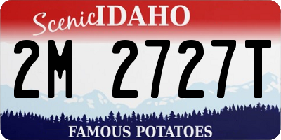 ID license plate 2M2727T