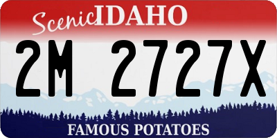 ID license plate 2M2727X