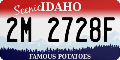 ID license plate 2M2728F