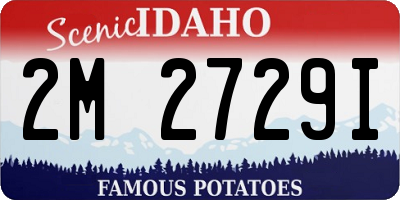 ID license plate 2M2729I
