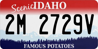 ID license plate 2M2729V