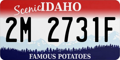ID license plate 2M2731F