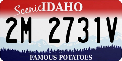 ID license plate 2M2731V