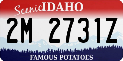 ID license plate 2M2731Z