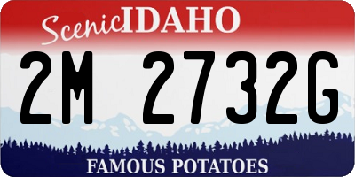 ID license plate 2M2732G