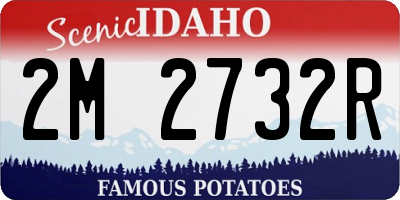 ID license plate 2M2732R