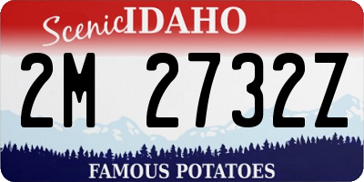 ID license plate 2M2732Z