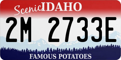 ID license plate 2M2733E