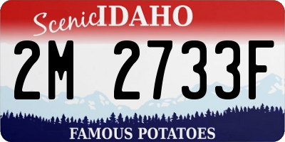 ID license plate 2M2733F
