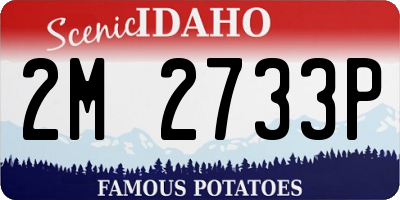 ID license plate 2M2733P