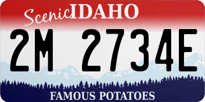 ID license plate 2M2734E
