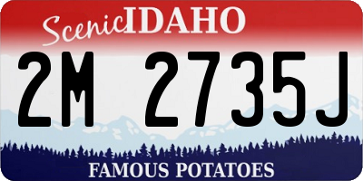 ID license plate 2M2735J