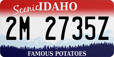 ID license plate 2M2735Z