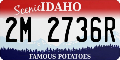 ID license plate 2M2736R