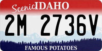 ID license plate 2M2736V