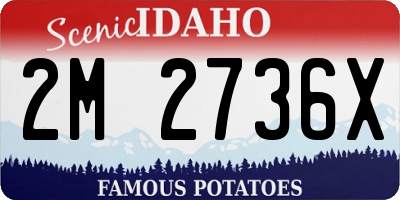 ID license plate 2M2736X