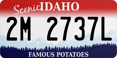 ID license plate 2M2737L