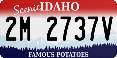 ID license plate 2M2737V