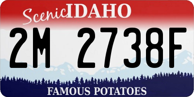 ID license plate 2M2738F