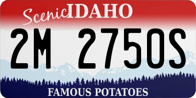 ID license plate 2M2750S