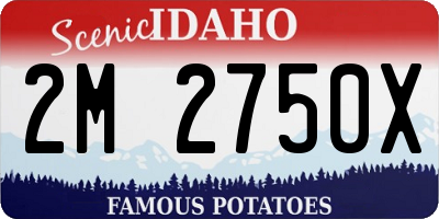 ID license plate 2M2750X