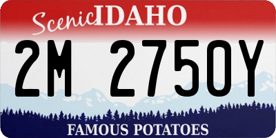 ID license plate 2M2750Y