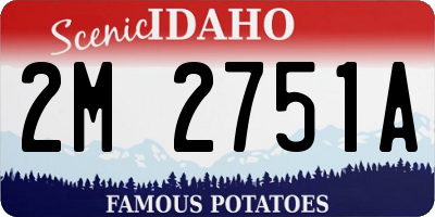 ID license plate 2M2751A