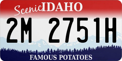 ID license plate 2M2751H