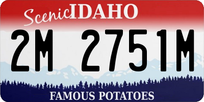 ID license plate 2M2751M