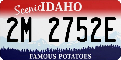 ID license plate 2M2752E