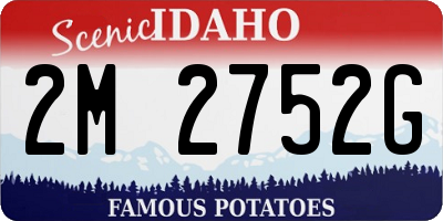ID license plate 2M2752G