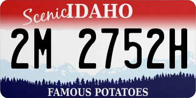 ID license plate 2M2752H