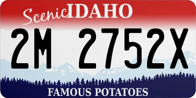 ID license plate 2M2752X