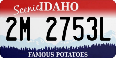 ID license plate 2M2753L