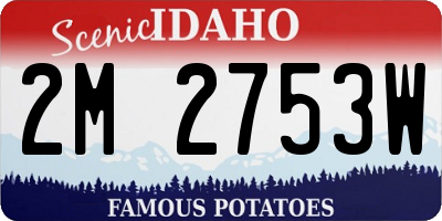 ID license plate 2M2753W