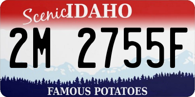 ID license plate 2M2755F