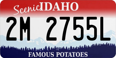 ID license plate 2M2755L