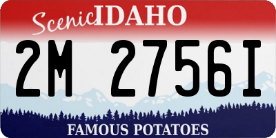 ID license plate 2M2756I