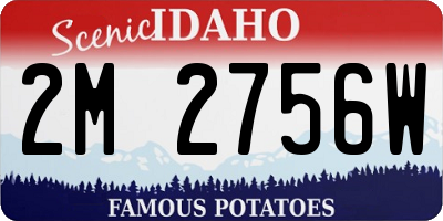 ID license plate 2M2756W