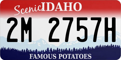 ID license plate 2M2757H