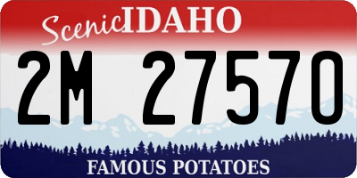 ID license plate 2M2757O