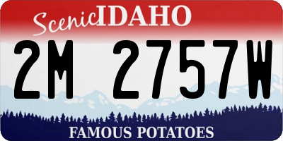 ID license plate 2M2757W