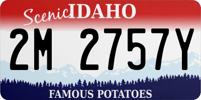 ID license plate 2M2757Y