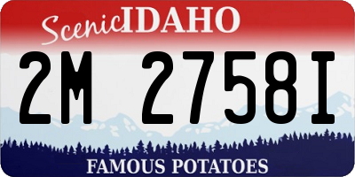 ID license plate 2M2758I